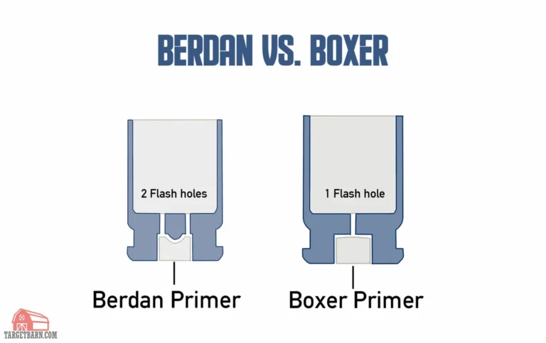 What is the difference between boxer and berdan primers?